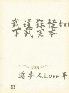 武道狂徒txt下载完本