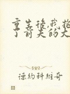 重生后,我抱紧了前夫的大腿