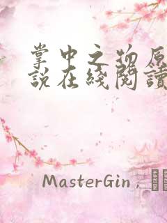 掌中之物原著小说在线阅读