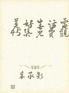 美好生活电视剧45集免费观看