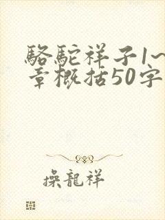 骆驼祥子1~6章概括50字左右