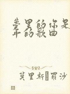 梦里的你是哪一年的歌曲