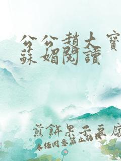 公公赵大宝儿媳苏媚阅读