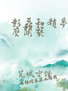 彭磊和赵梦是什么关系