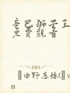 辛巴狮子王全集免费观看