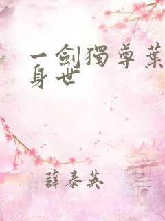 一剑独尊叶玄的身世