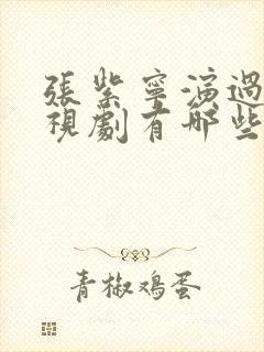 张紫宁演过的电视剧有哪些