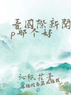 看国际新闻app哪个好