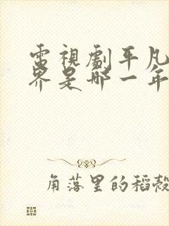 电视剧平凡的世界是哪一年拍的