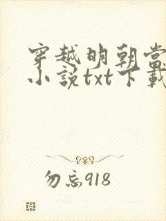 穿越明朝当暴君小说txt下载