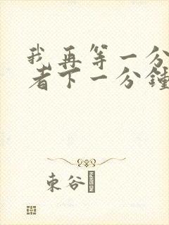 我再等一分钟或者下一分钟这是哪首歌的歌词