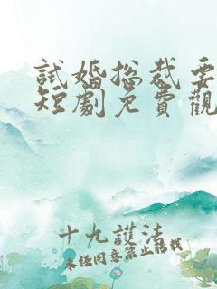 试婚总裁要娶我短剧免费观看