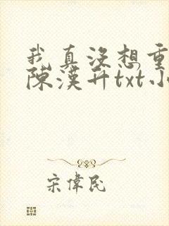 我真没想重生啊陈汉升txt小说下载