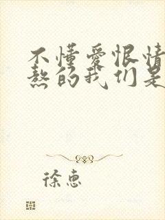 不懂爱恨情仇煎熬的我们是什么歌