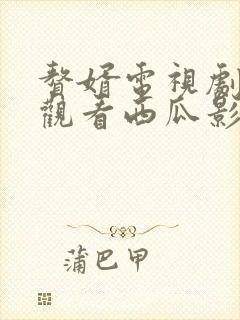 赘婿电视剧免费观看西瓜影院