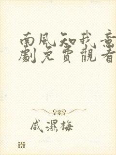 南风知我意电视剧免费观看全集高清未删减