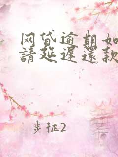 网贷逾期如何申请延迟还款