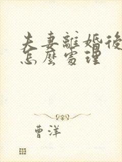 夫妻离婚后欠债怎么处理