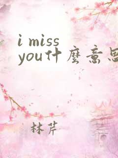 i miss you什么意思中文翻译