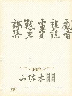 谍战电视剧大全集免费观看