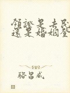 领证是去民政局还是婚姻登记所