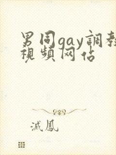 男同gay调教视频网站