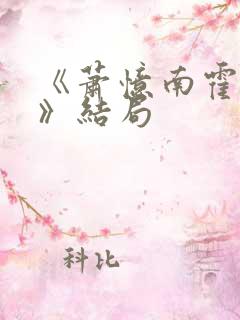 《萧忆南霍景容》结局