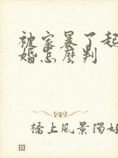 被家暴了起诉离婚怎么判