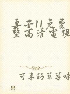 妻子11免费完整高清电视剧