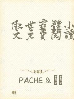 傲世霸体小说全文免费阅读