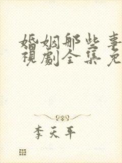 婚姻那些事儿电视剧全集免费观看完整版