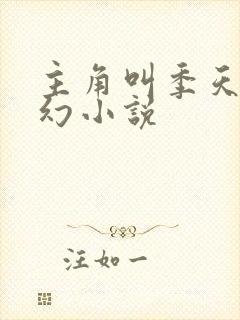 主角叫季天的玄幻小说