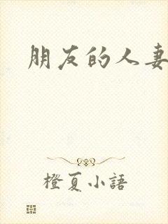 朋友的人妻小说