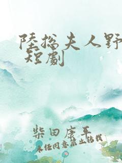 陆总夫人野又甜 短剧