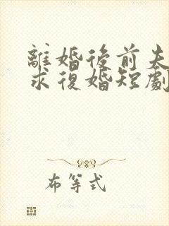 离婚后前夫哭着求复婚短剧