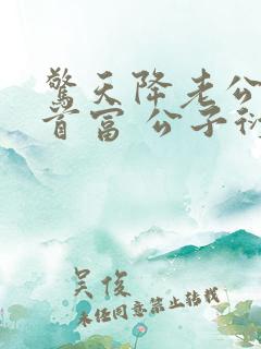 惊天降老公竟是首富 公子衍 在线阅读