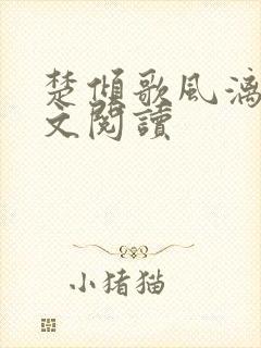 楚倾歌风漓夜全文阅读