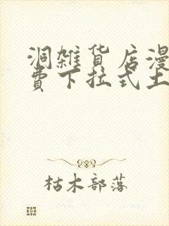 洞杂货店漫画免费下拉式土豪漫画