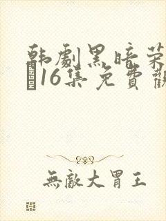 韩剧黑暗荣耀9–16集免费观看