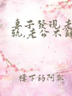 妻子发现老公出轨,老公不解释