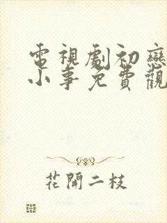 电视剧初恋那件小事免费观看