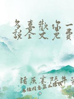 多喜欢你一点小说全文免费阅读