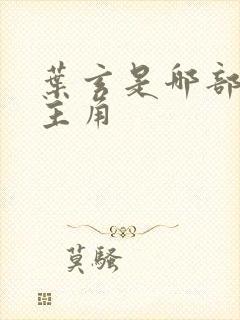 叶玄是哪部小说主角