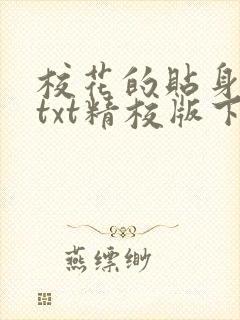 校花的贴身高手txt精校版下载