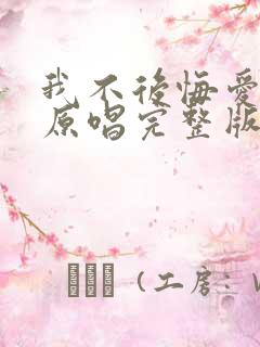 我不后悔爱上你原唱完整版