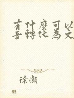 有什么可以将录音转化为文字的软件