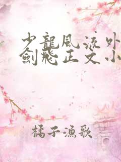 少龙风流外传龙剑飞正文小说