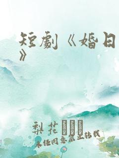 短剧《婚日情绝》