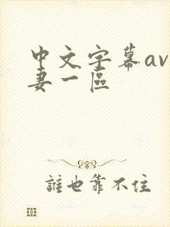 中文字幕av人妻一区