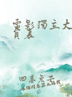 电影独立大队演员表